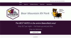 Desktop Screenshot of bearmountainrv.com